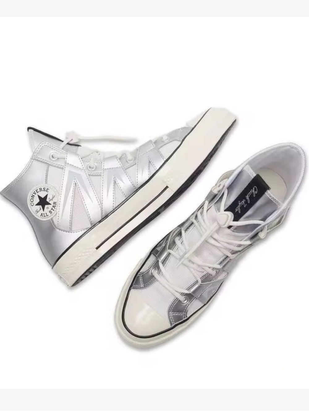 NEW Converse Chuck 70 Mesh High Womens Size 7 Dull Silver Sneakers Shoes A15187C